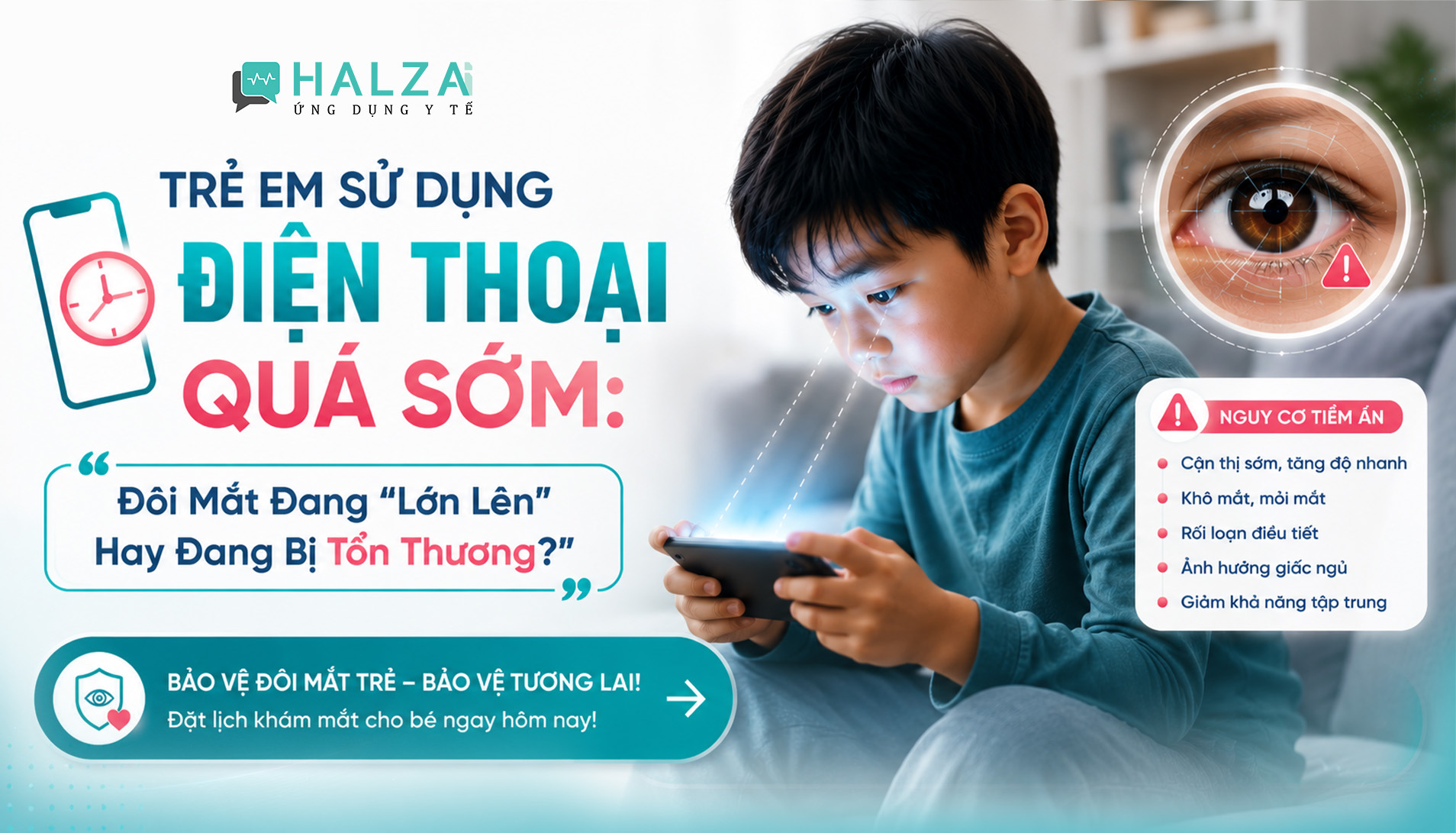 Trẻ Em Sử Dụng Điện Thoại Quá Sớm: Đôi Mắt Đang “Lớn Lên” Hay Đang Bị Tổn Thương?